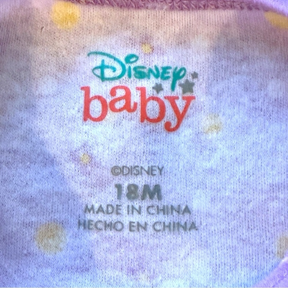 Disney Baby Rapunzel 1st Birthday Bodysuit 18M Purple Princess - Picture 4 of 4